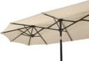 Balkonschirm aus Polyester und Stahl, beige, rechteckig Bild 5
