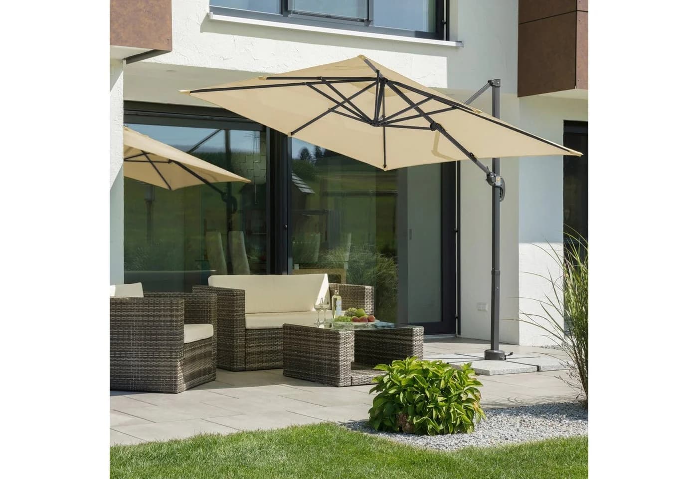 Schneider Schirme Rhodos Junior Ampelschirm Beige 230x230 cm - Bild 2