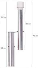 Schneider Schirme Bodenhülse silber Aluminium 76 cm Bild 3