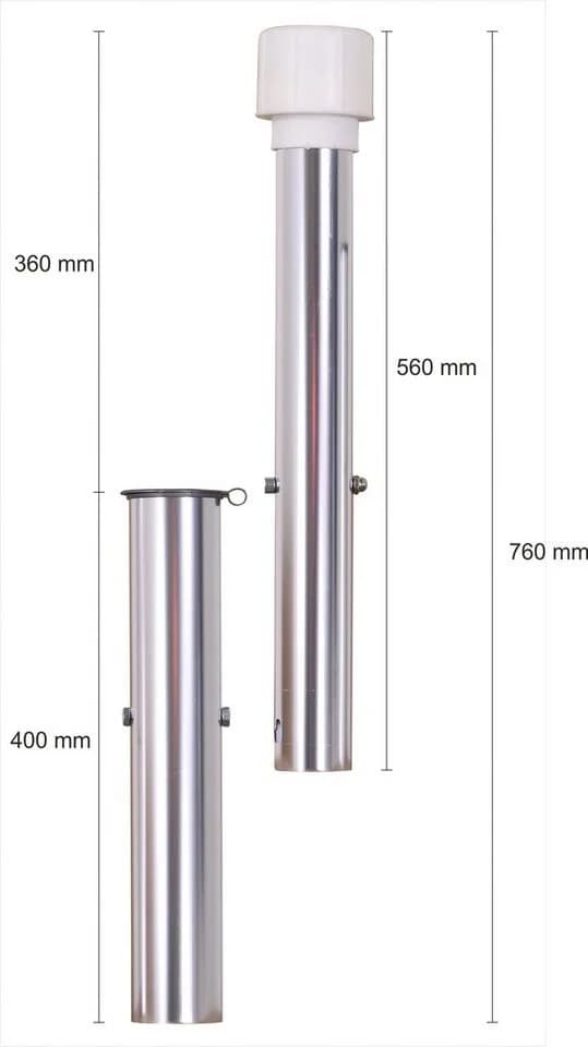 Schneider Schirme Bodenhülse silber Aluminium 76 cm - Bild 3
