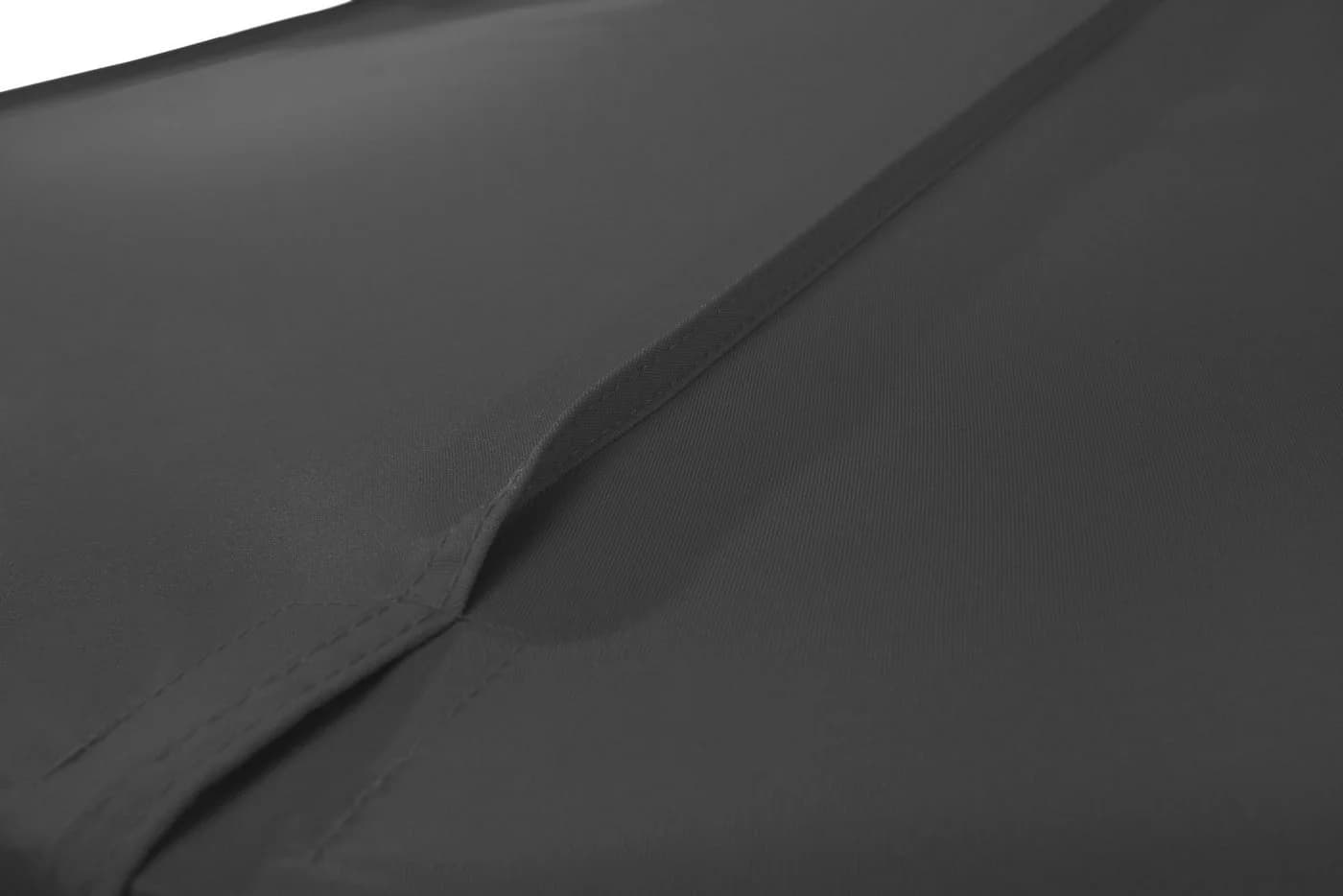 Marktschirm aus Aluminium und Polyester, quadratisch, oval-eckig, schwarz - Bild 4