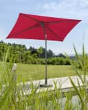 Schneider Sonnenschirm Sevilla Rechteckig Rot Push-Up Bild 1