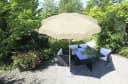 Schneider Sonnenschirm Ibiza 240 cm Beige Weiß Bild 1