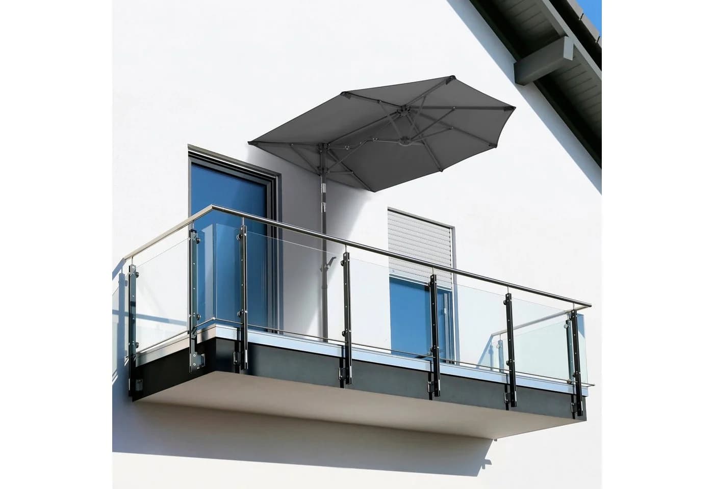 Balkonschirm Schneider Schirme Salerno mezza Anthrazit Polyester - Bild 2