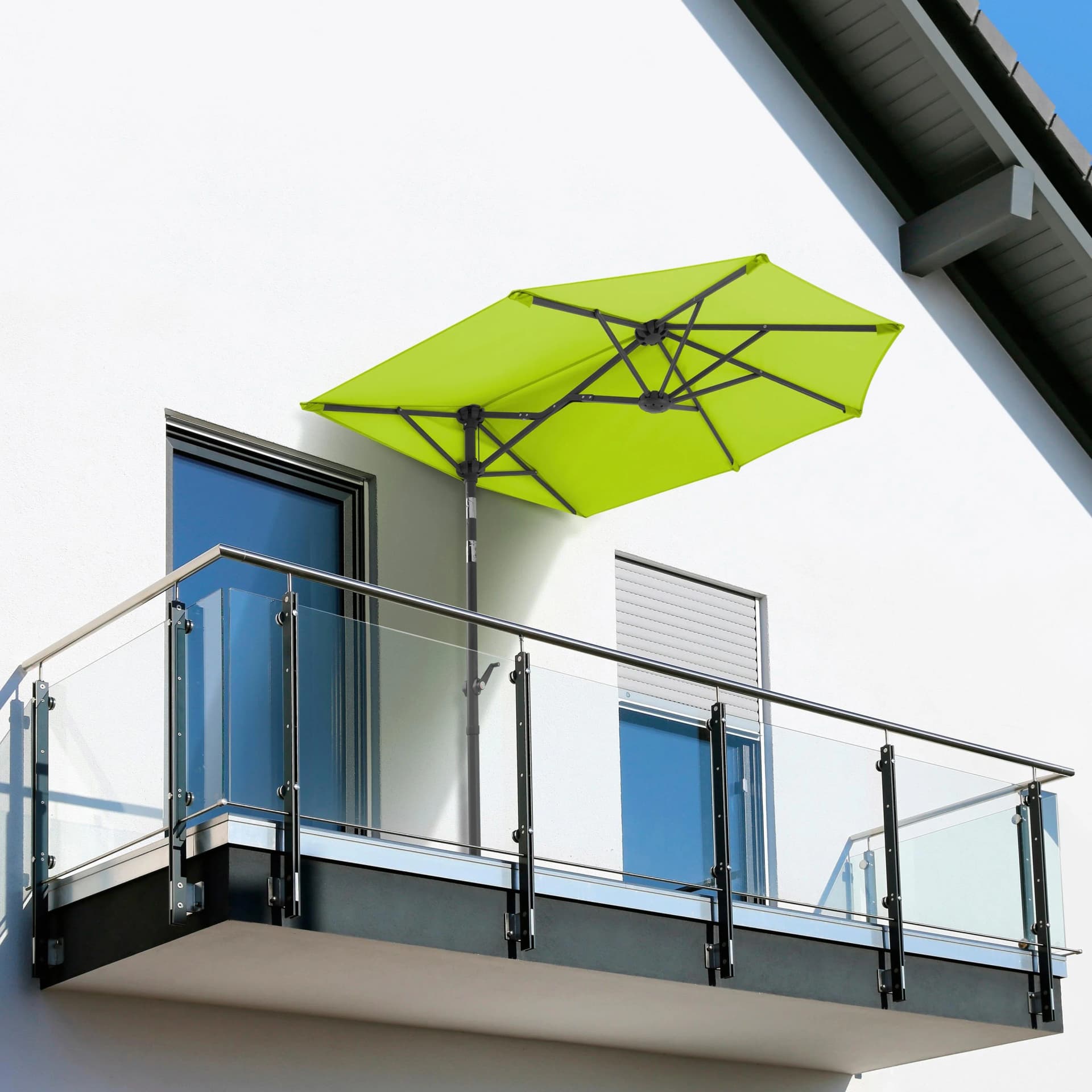 Balkonschirm SCHNEIDER SCHIRME Salerno mezza Hellgrün Polyester - Bild 2