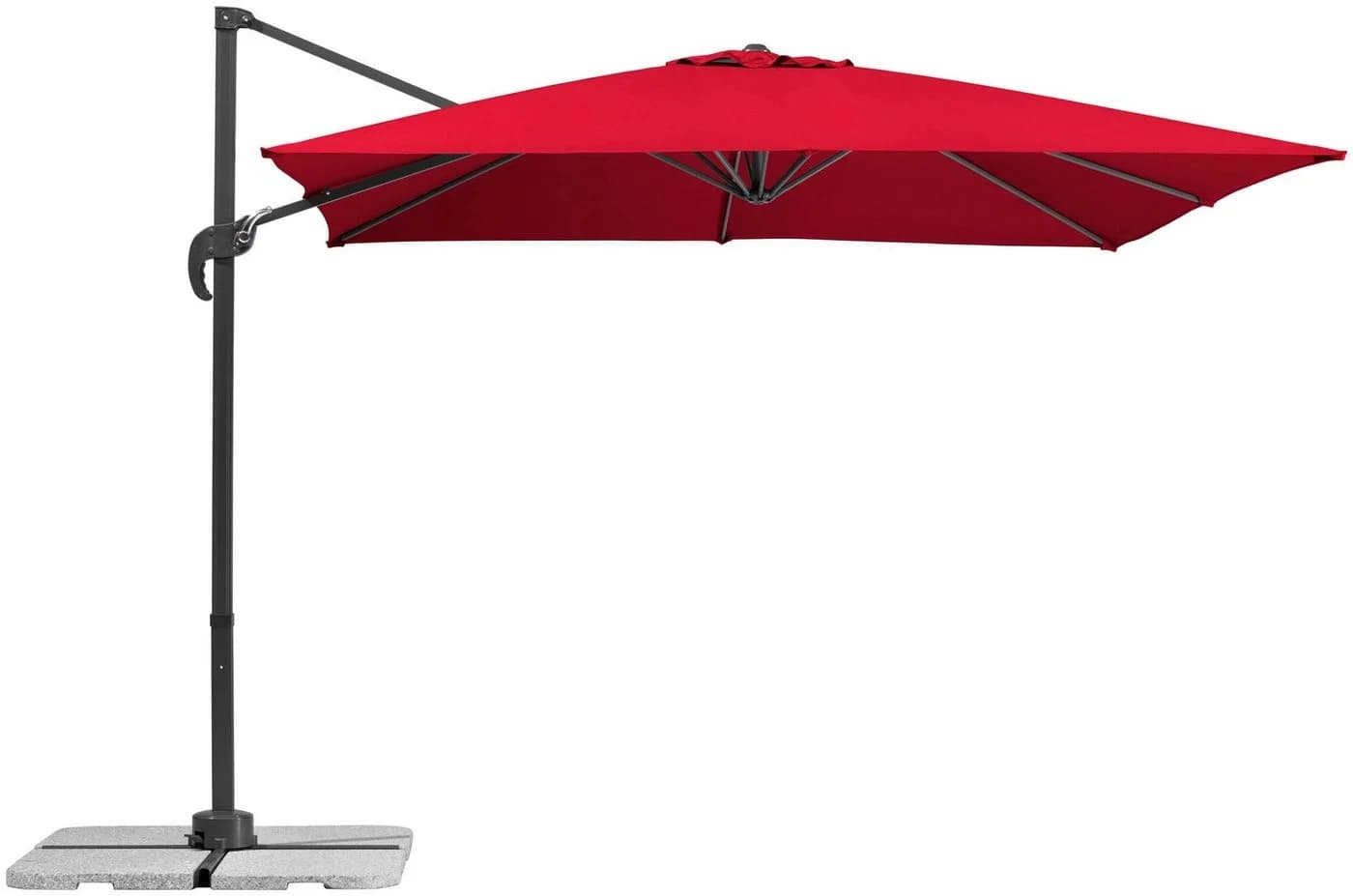 Schneider Schirme Rhodos Junior Ampelschirm Rot Quadratisch