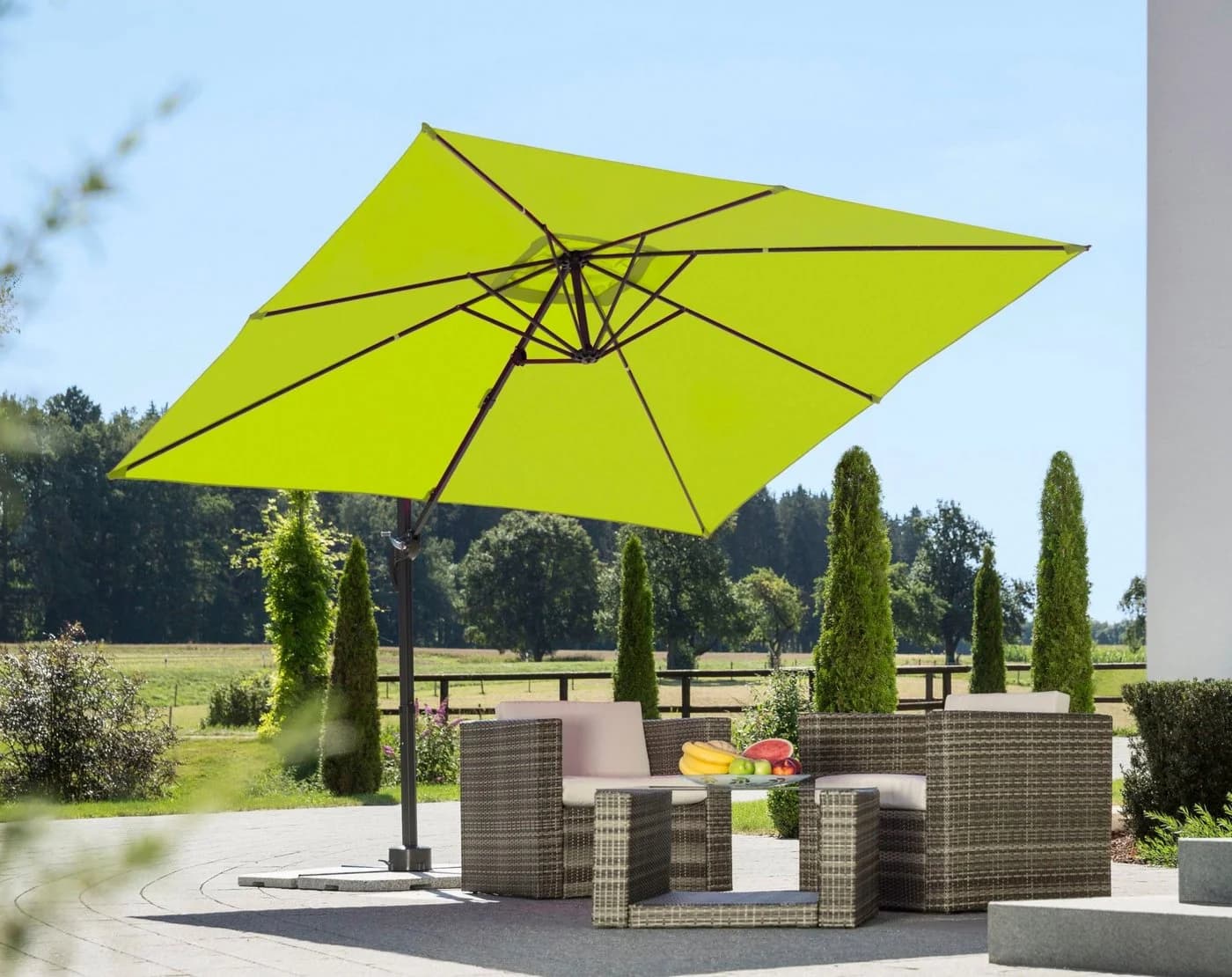 Schneider Schirme Rhodos Junior Ampelschirm Hellgrün 270x270 cm - Bild 2