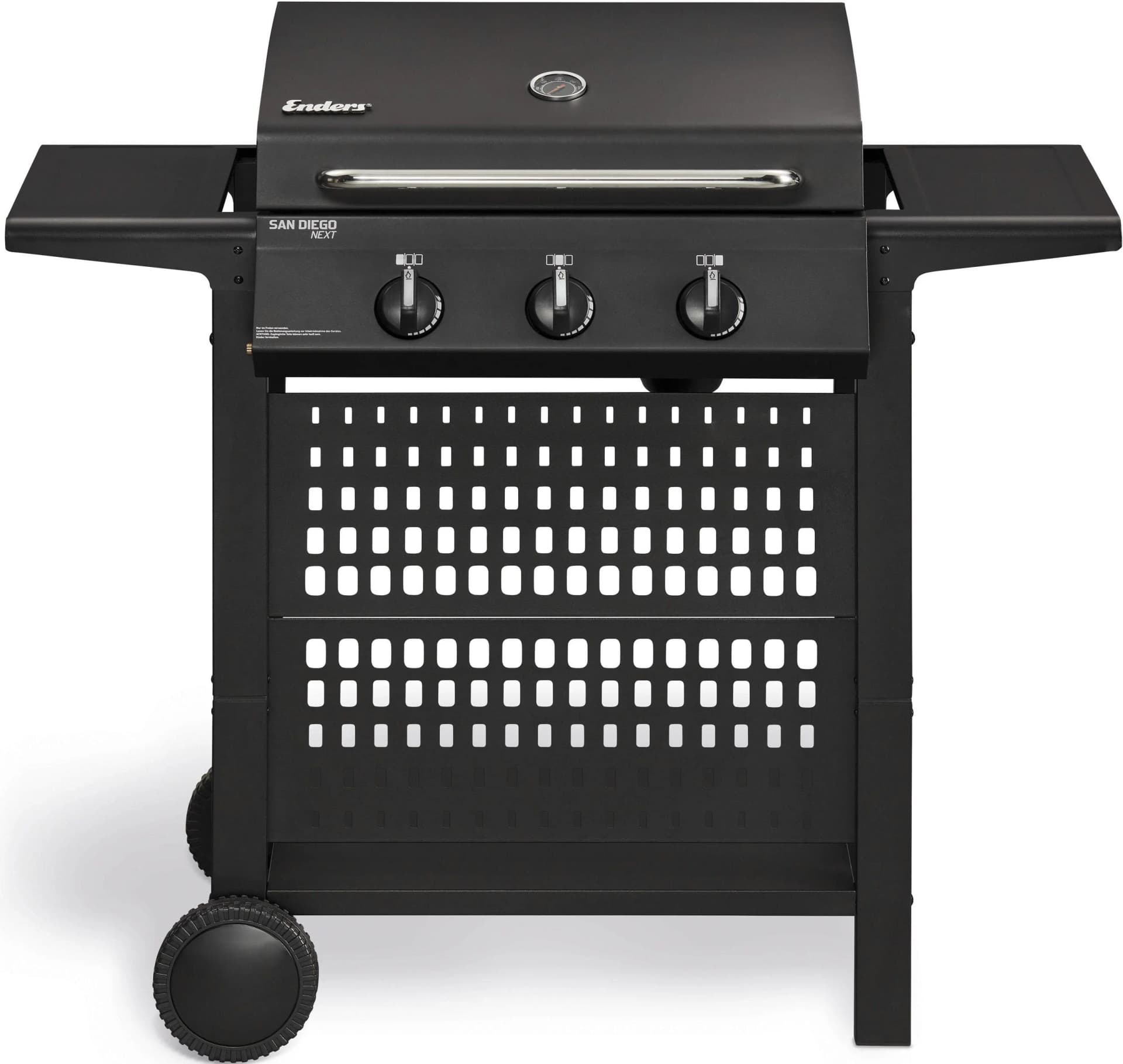 Gasgrill ENDERS San Diego Next 3 Schwarz Edelstahl