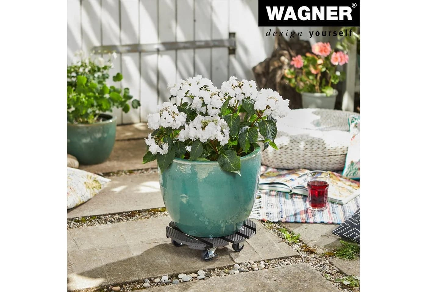 Wagner Pflanzenroller WPC anthrazit 100 kg Tragfähigkeit - Bild 2