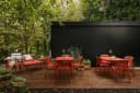 KONSIMO Gartenlounge-Set FICCARI 3-tlg. Rot Stapelbar Bild 1