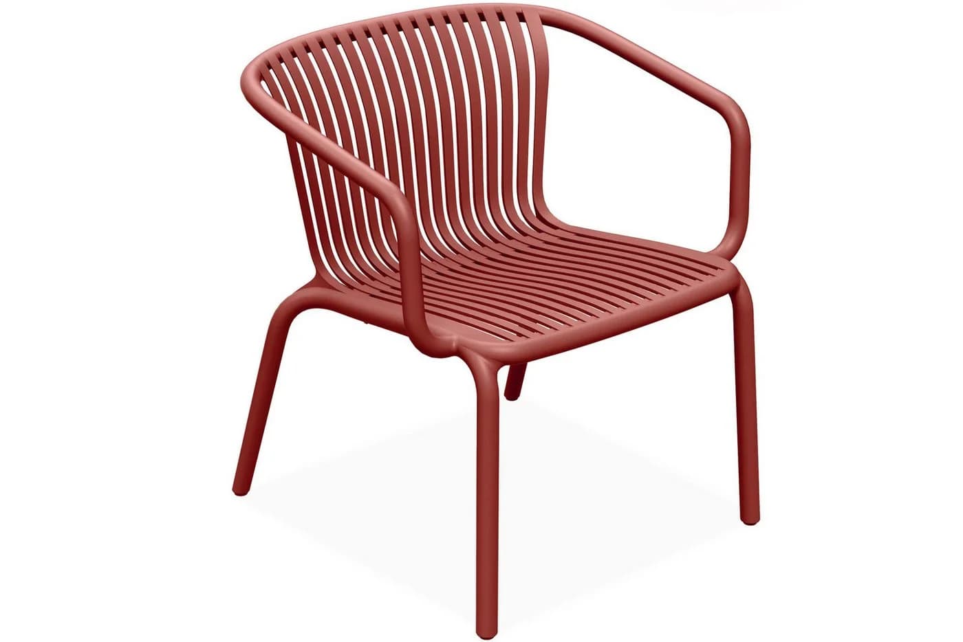 KONSIMO Gartenlounge-Set FICCARI 3-tlg. Rot Stapelbar - Bild 5