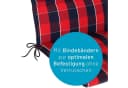 KETTLER Hochlehnerauflage Rot-Blau Kariert UV-Schutz Bild 5