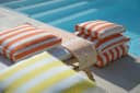 H.O.C.K. Sitzkissen Classic Streifen Beige Polyacryl Bild 4