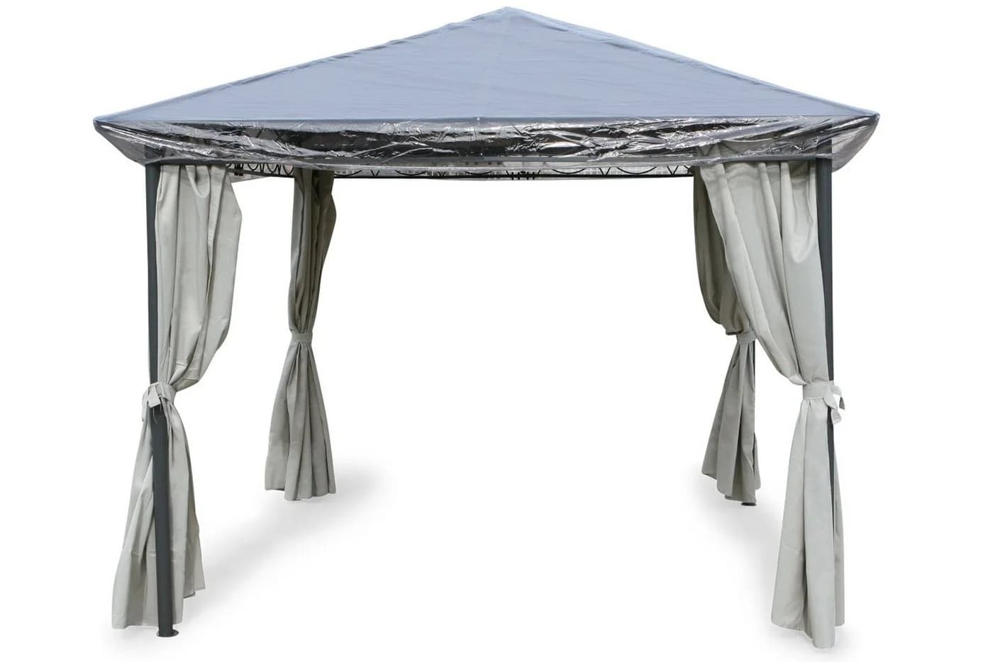 Grasekamp Pavillon Schutzhülle Transparent 3x3m PVC