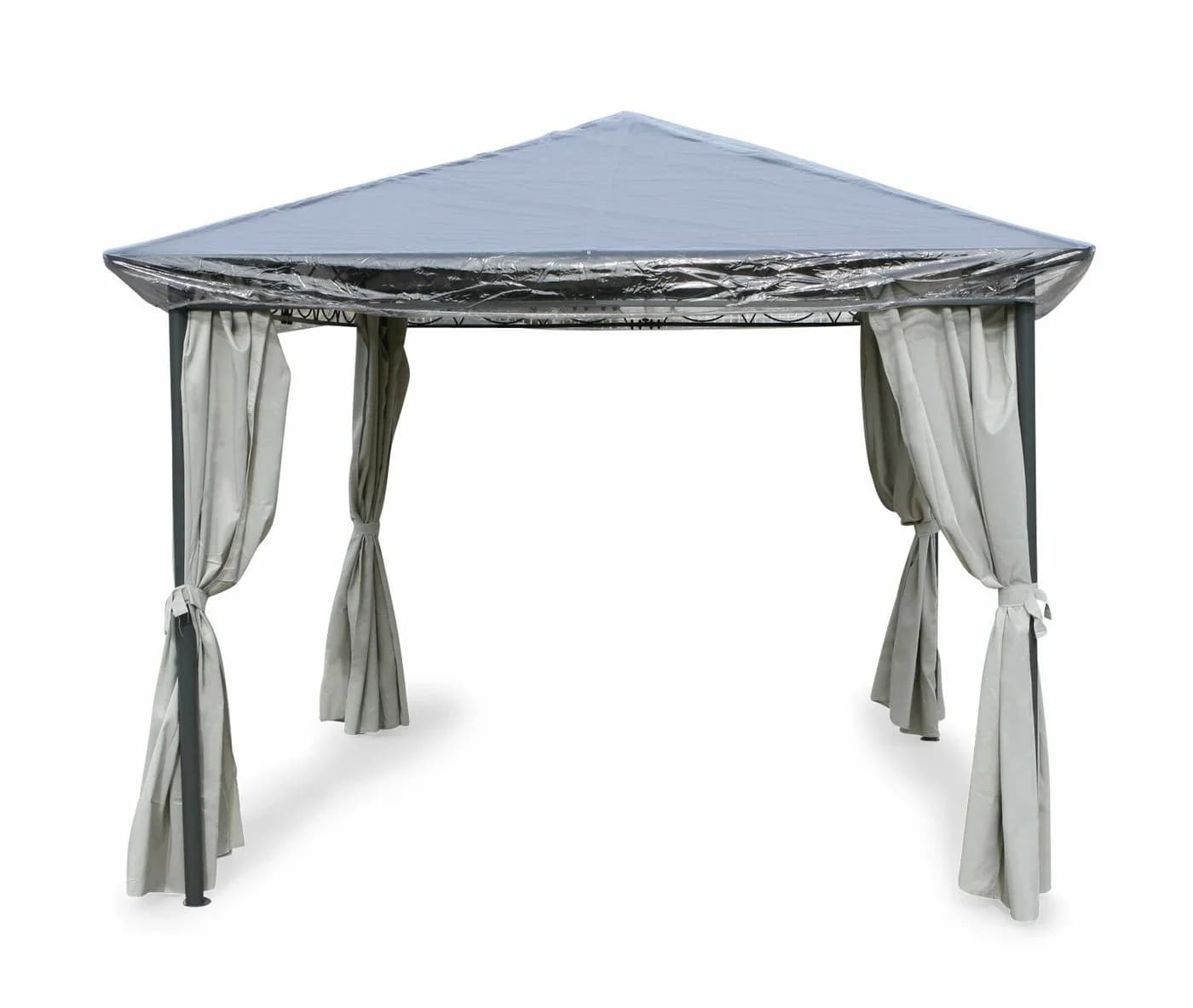 Grasekamp Pavillon Schutzhülle 3x4m Transparent PVC - Bild 3