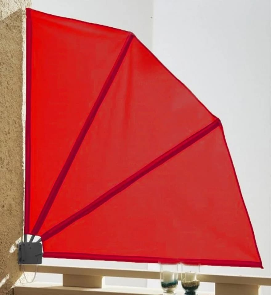 Grasekamp Balkonsichtschutz Balkonfächer Rot - Bild 3