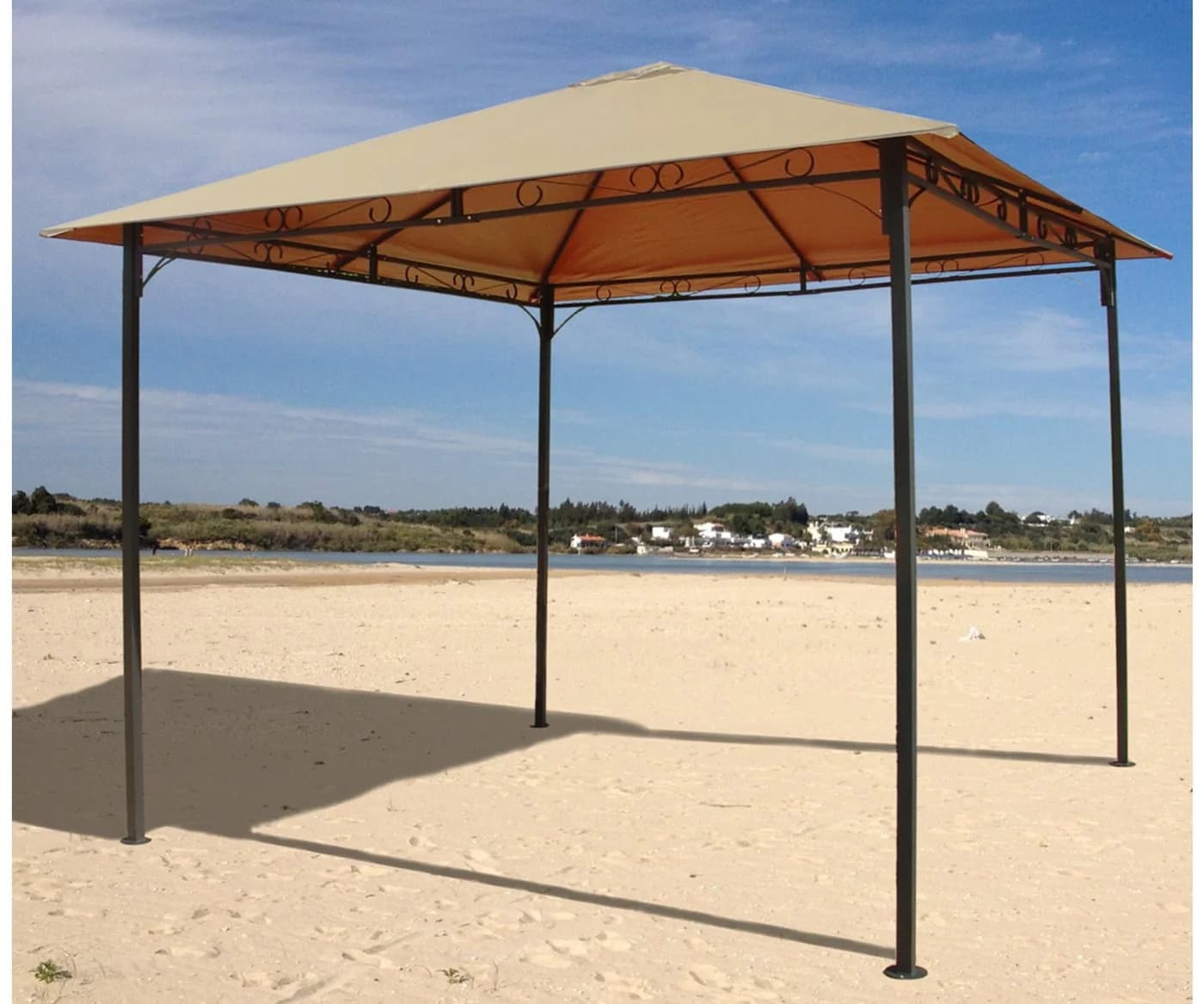 Grasekamp Pavillon Ersatzdach Beige Antik- und Klassikpavillon 3x3m
