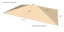 Grasekamp Ersatzdach Beige für Antik- und Klassikpavillon 3x4m Bild 1