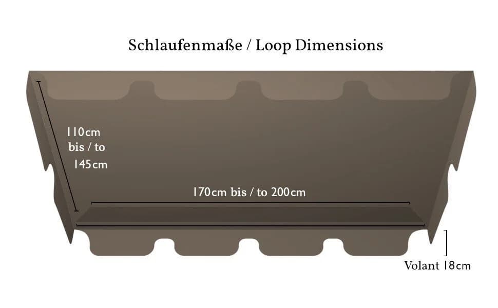 Grasekamp Hollywoodschaukel Ersatzdach Polyester