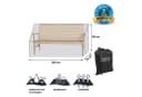 Grasekamp Gartenbankhülle Black Premium 200x70x85cm Bild 1