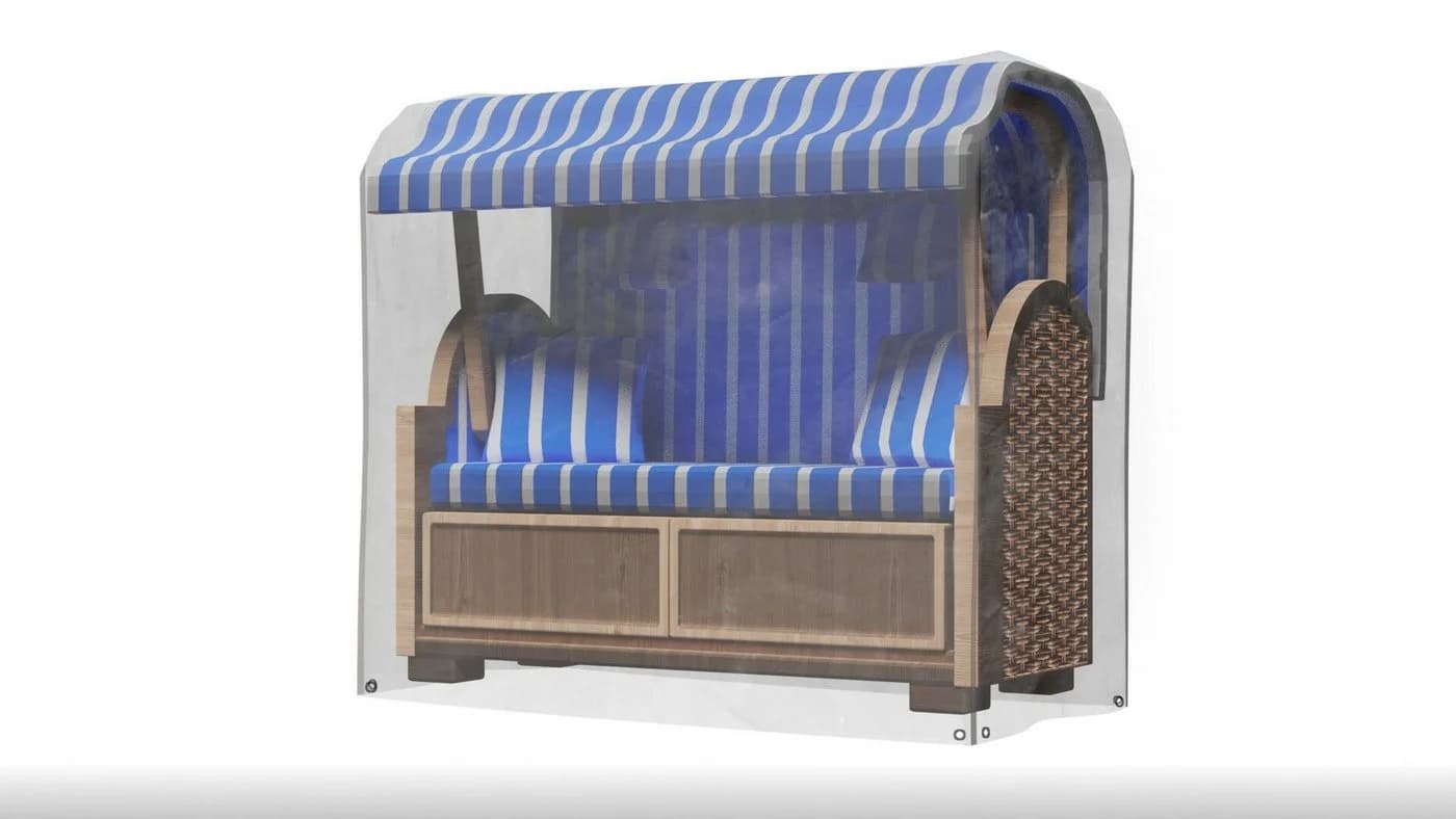 Grasekamp Strandkorb-Schutzhülle XL Transparent PVC