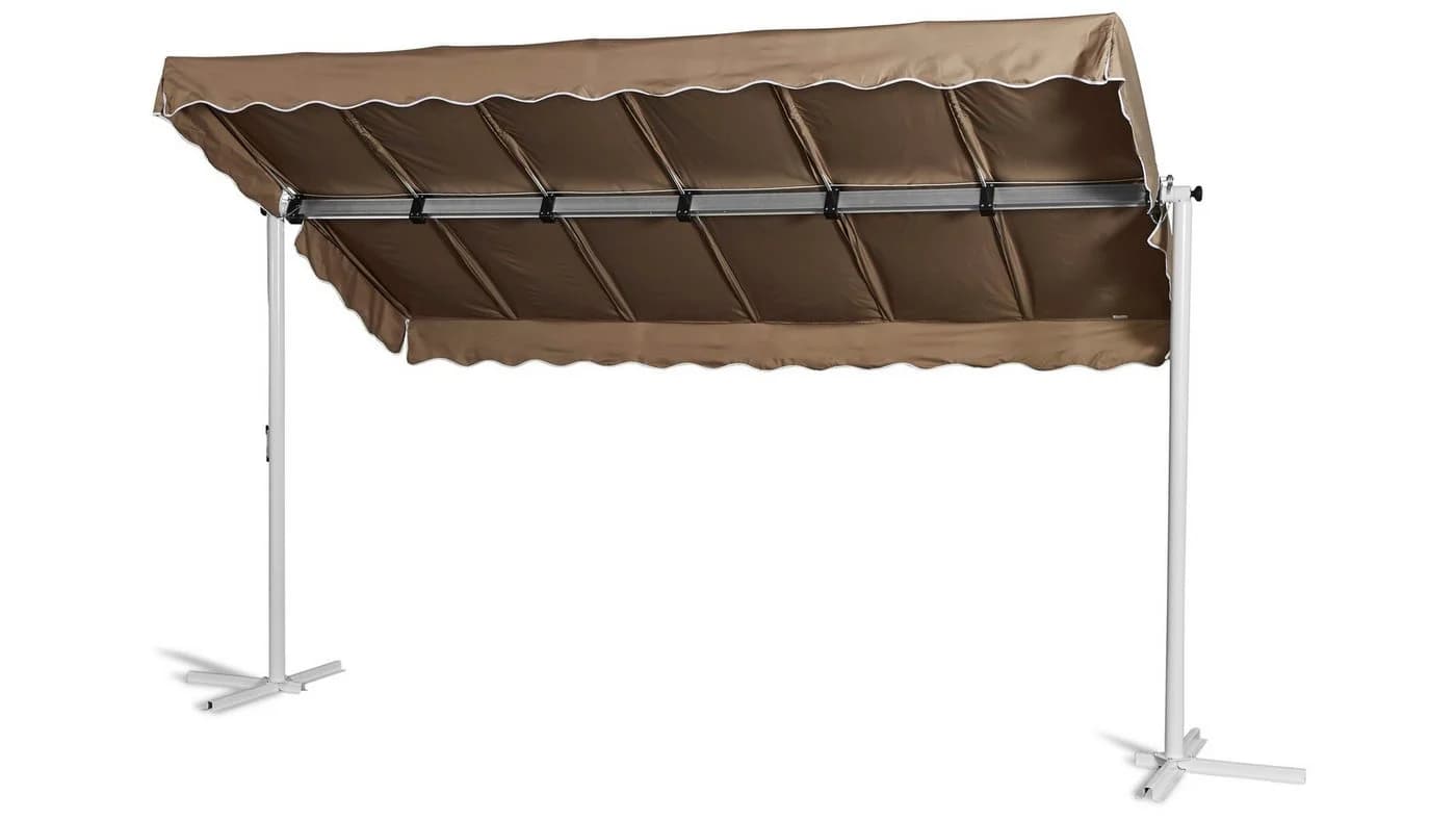Grasekamp Standmarkise Dubai Taupe Aluminium - Bild 2