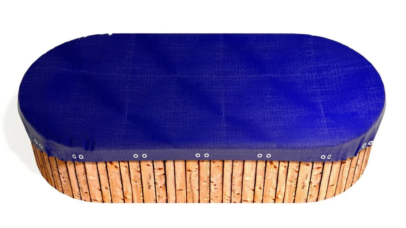 Grasekamp Pool-Abdeckplane Oval Blau/Schwarz UV-Schutz - Bild 2