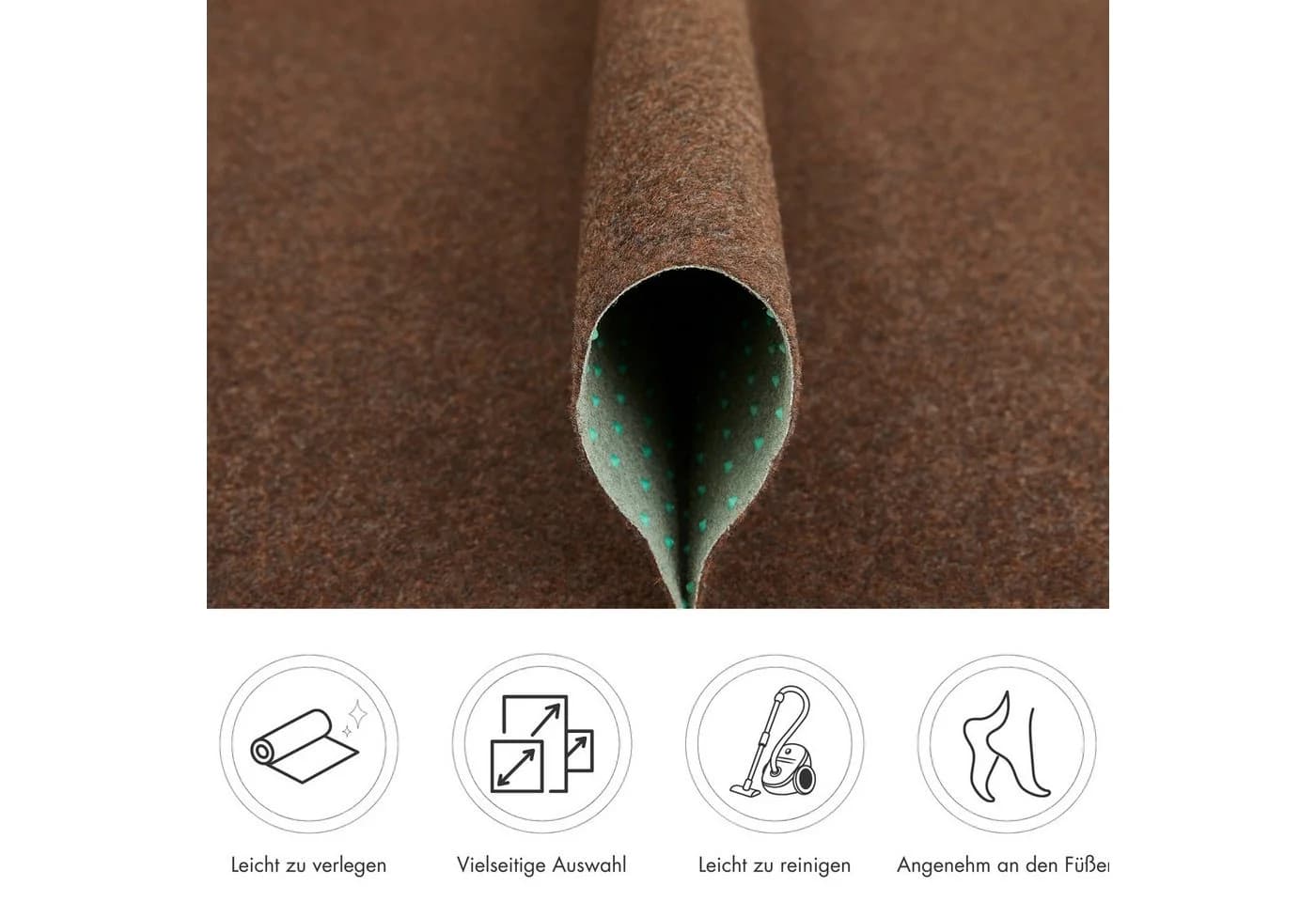 ANDIAMO Kunstrasen Field Braun Outdoor Teppich 133x400 cm
