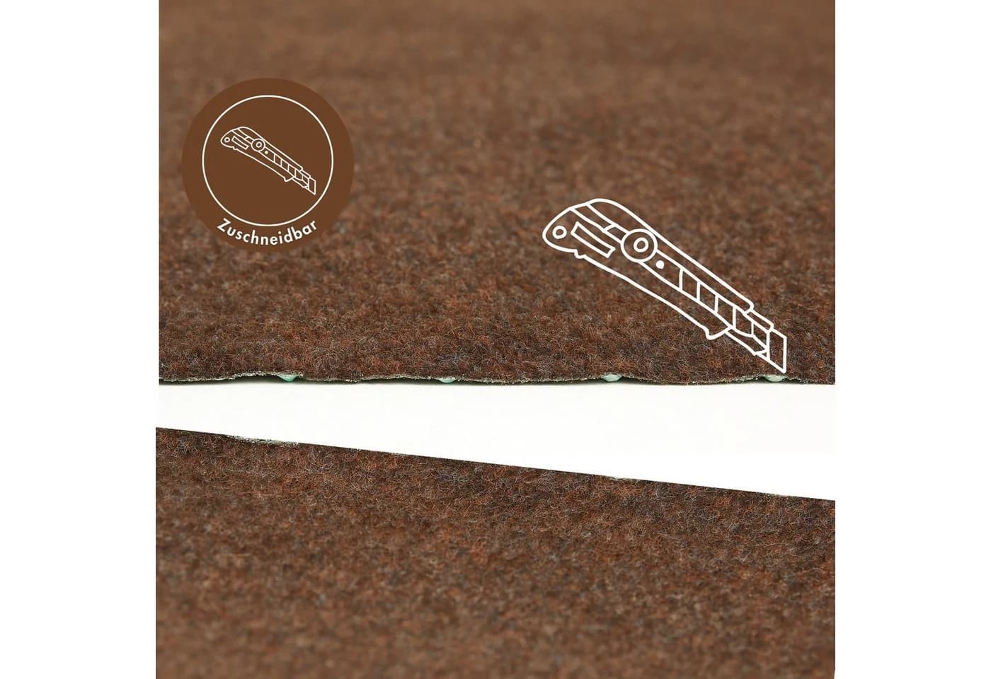 ANDIAMO Kunstrasen Field Braun Outdoor Teppich 133x400 cm - Bild 5
