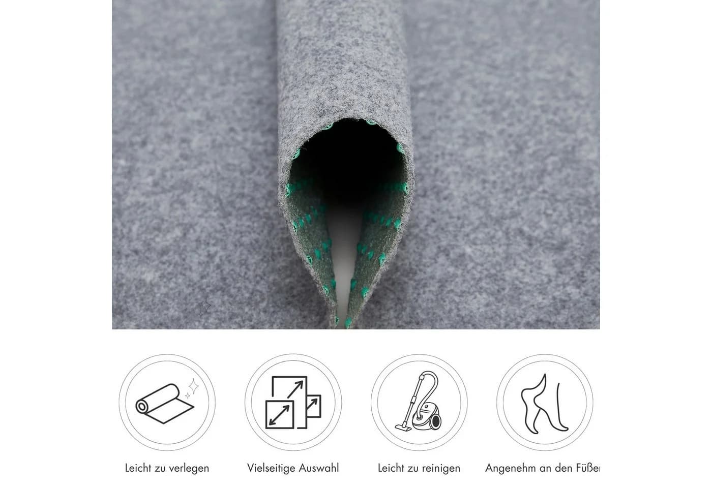 Andiamo Kunstrasen Field 4mm Outdoor-Teppik mit Drainage-Noppen
