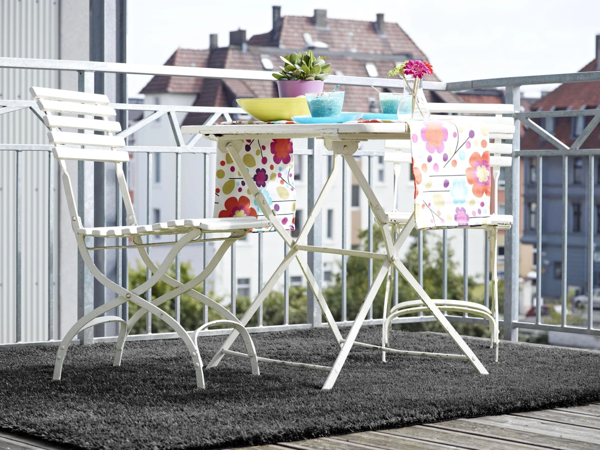 Kunstrasen ANDIAMO Anthrazit 100x200 cm Polyethylen