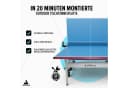 JOOLA Tischtennisplatte Aluterna Outdoor 6mm Aluminium Blau Wetterfest Bild 1