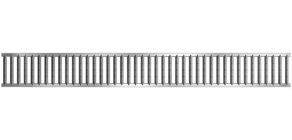ACO Self Stegrost Standardline Stahl 1 m silber