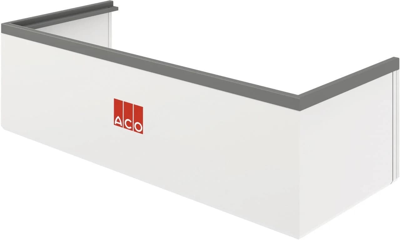 ACO Aufstockelement Weiß 100 x 40 cm Höhenverstellbar