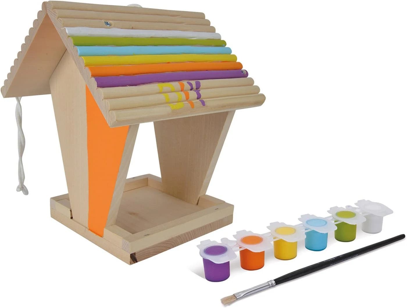 Eichhorn Kreativset Outdoor Futterhaus Beige Natur Bastelset - Bild 3