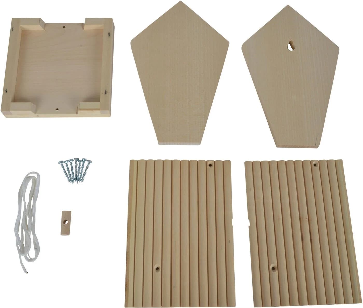 Eichhorn Kreativset Outdoor Futterhaus Beige Natur Bastelset - Bild 5