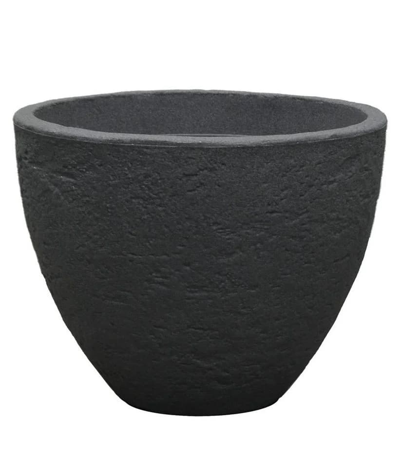 Dehner Blumentopf Stone Grau Kunststoff Naturstein-Optik - Bild 2