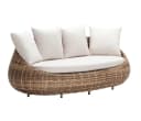 Dehner Gartenlounge-Set Sofa Tulum 3-Sitzer Modern Braun Bild 2