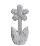 Dehner Gartenfigur Blume Grau Steinoptik Magnesia Deko Bild 2