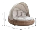 Dehner Daybed Tulum Gartenlounge-Set mit Faltdach Bild 5