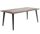 Dehner Gartentisch Lissabon 6 Sitzplätze Aluminium Keramik Mosaik Bild 2