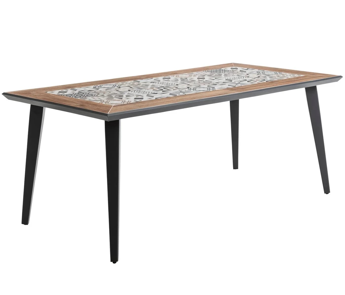 Dehner Gartentisch Lissabon 6 Sitzplätze Aluminium Keramik Mosaik - Bild 2
