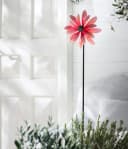 Dehner Gartenstecker Blume Lila mit Windspiel Bild 1
