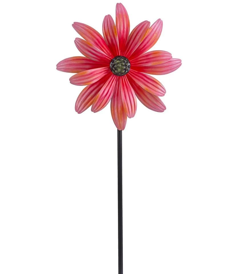 Dehner Gartenstecker Blume Lila mit Windspiel - Bild 2