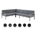 Dehner Gartenlounge-Set Chicago 5 Sitzplätze inkl. Polster Bild 5