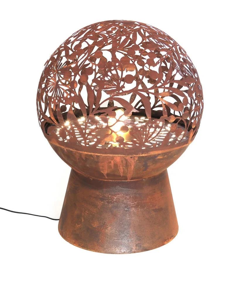 Dehner Gartenbrunnen Floral Cortenstahl mit LED-Beleuchtung - Bild 2