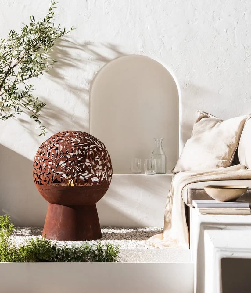 Dehner Gartenbrunnen Floral Cortenstahl mit LED-Beleuchtung - Bild 5