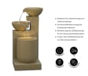 Dehner Gartenbrunnen Samson mit LED-Beleuchtung Polyresin Braun Bild 3