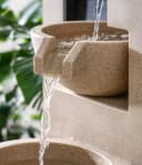 Dehner Gartenbrunnen Samson mit LED-Beleuchtung Polyresin Braun Bild 5
