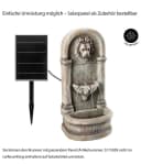 Dehner Gartenbrunnen Faro mit LED-Beleuchtung Grau Bild 1